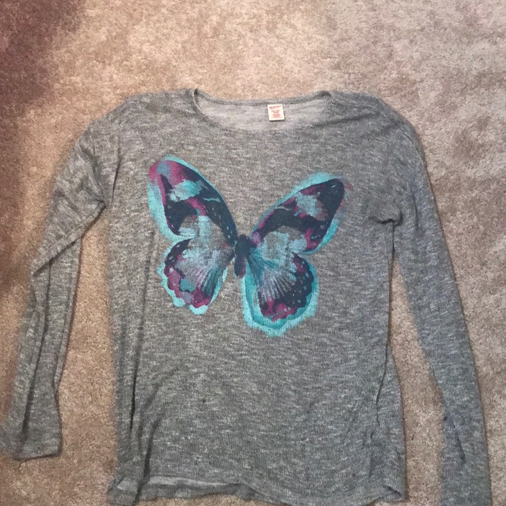 Butterfly Gray Sweater